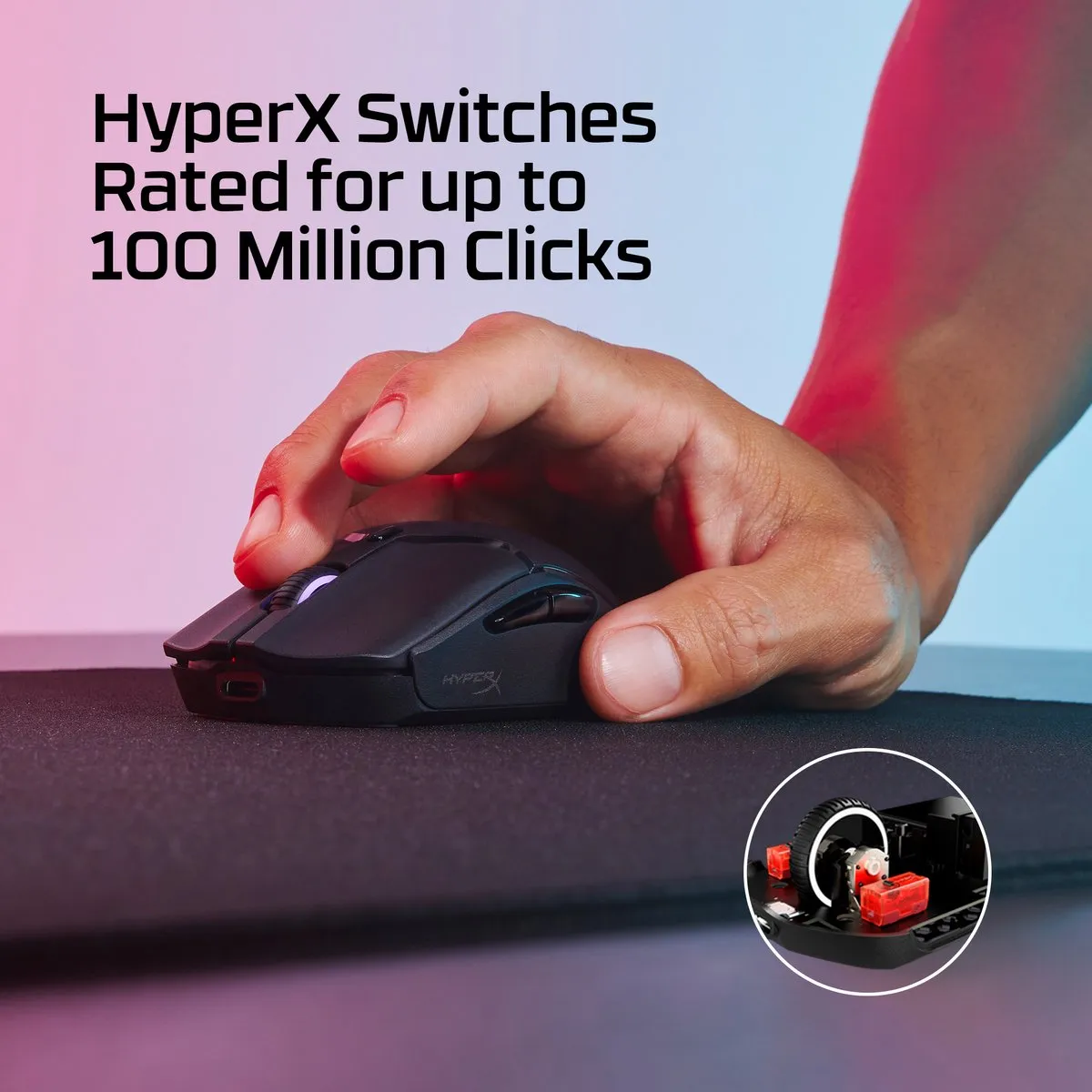 HyperX Pulsefire Haste 2 Mini - draadloze gaming muis (zwart)