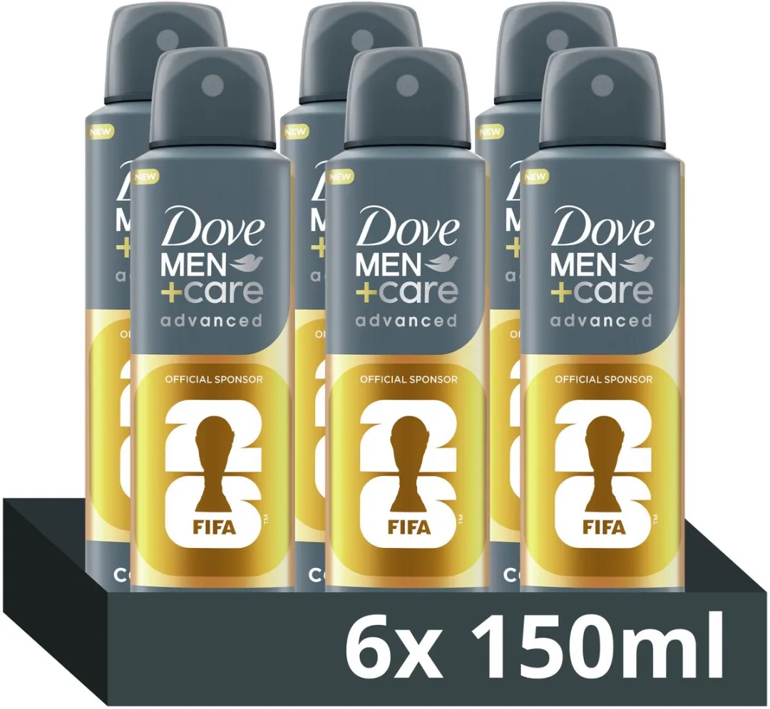 Dove Men+Care Anti-Transpirant Spray Active Comfort FIFA Edition - 6x150ml