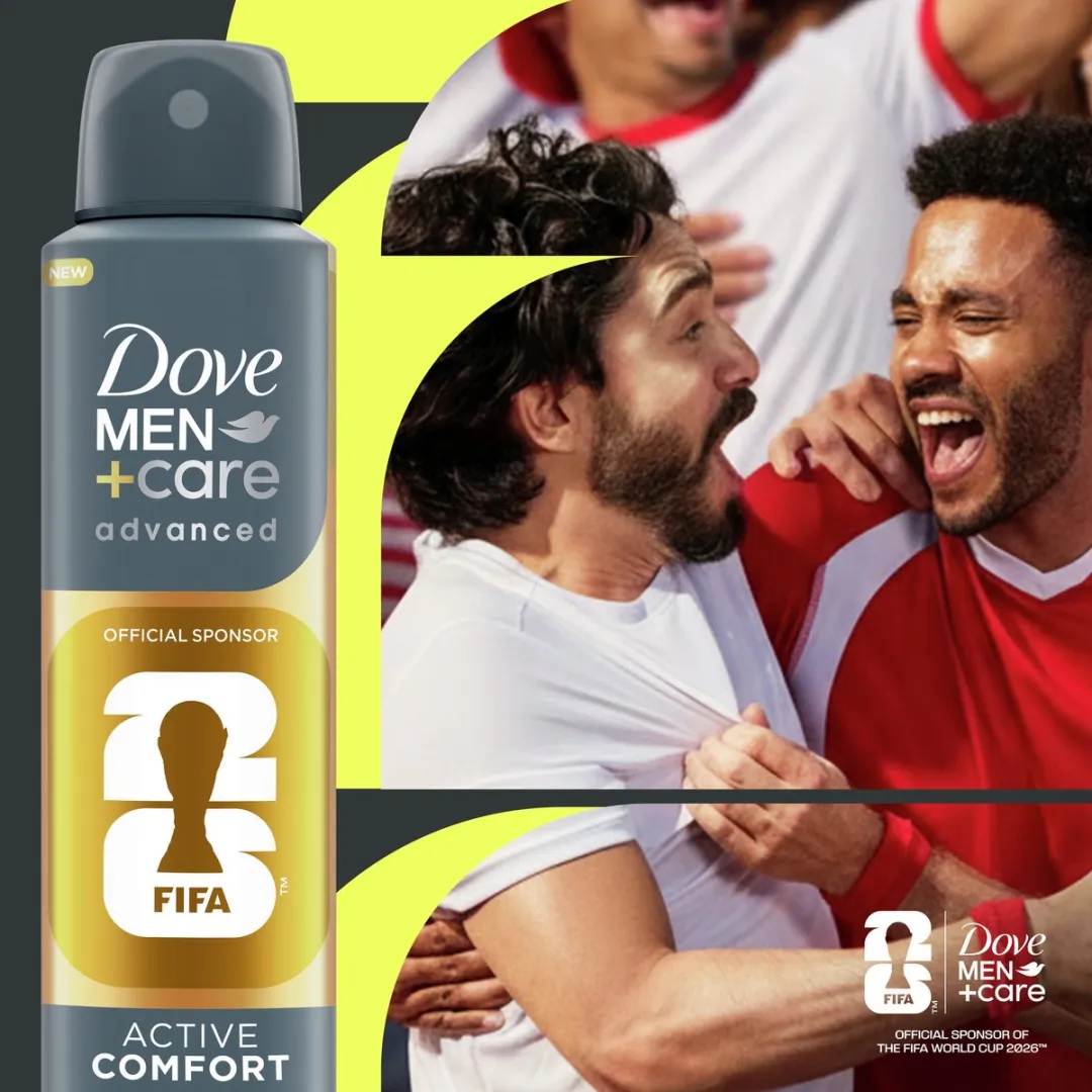 Dove Men+Care Anti-Transpirant Spray Active Comfort FIFA Edition - 6x150ml