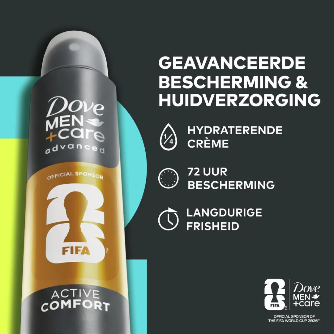 Dove Men+Care Anti-Transpirant Spray Active Comfort FIFA Edition - 6x150ml
