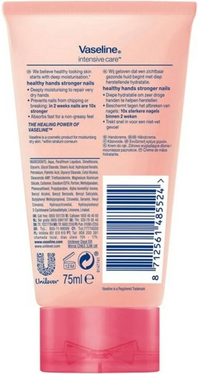 Vaseline Handcreme 75ml - 24 Stuks