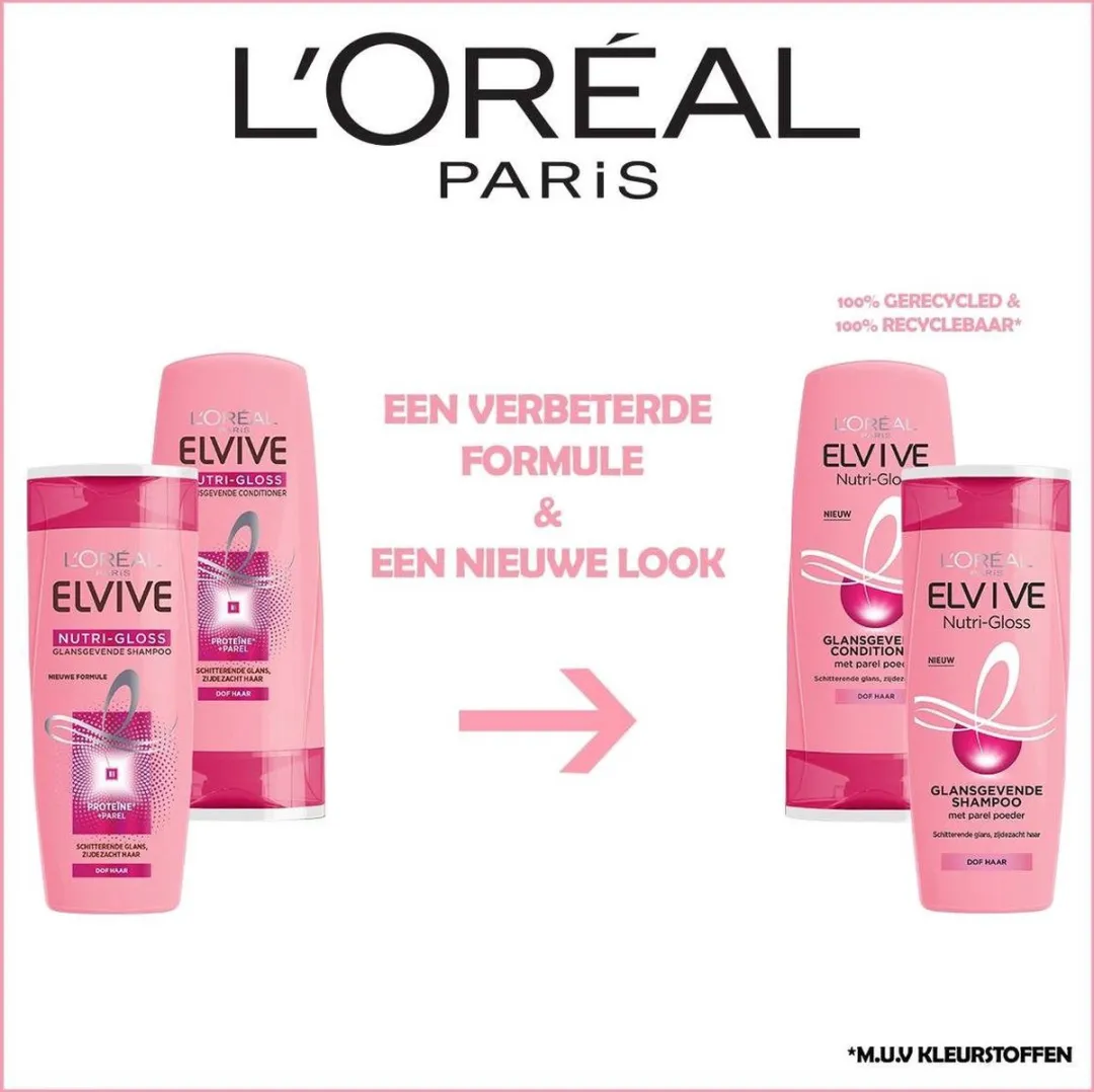 L'Oréal Paris Elvive Nutrigloss Shampoo 250ml - 24 Stuks