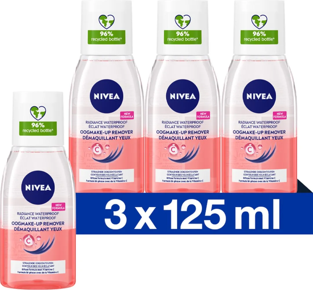 NIVEA Oogmake-up Remover Vitamine C 3x125ml
