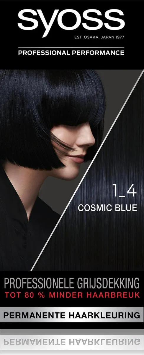 SYOSS Cosmic Blue Haarverf - 345ml (3x115ml) - Full Coverage