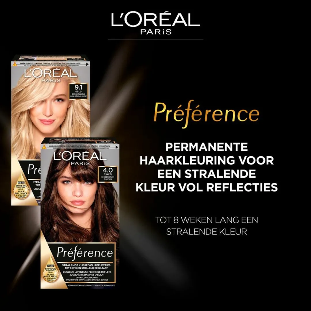 L'Oréal Paris Preference Haarkleuring 01 Napoli - Zwart - 3 Stuks
