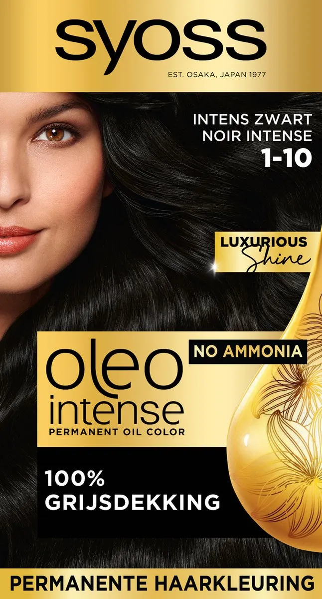 SYOSS Oleo Intense 1-10 Haarverf Intens Zwart 115ml
