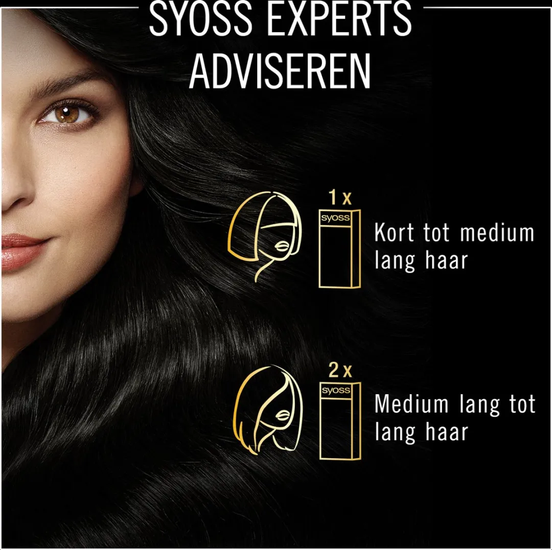 SYOSS Oleo Intense 1-10 Haarverf Intens Zwart 115ml
