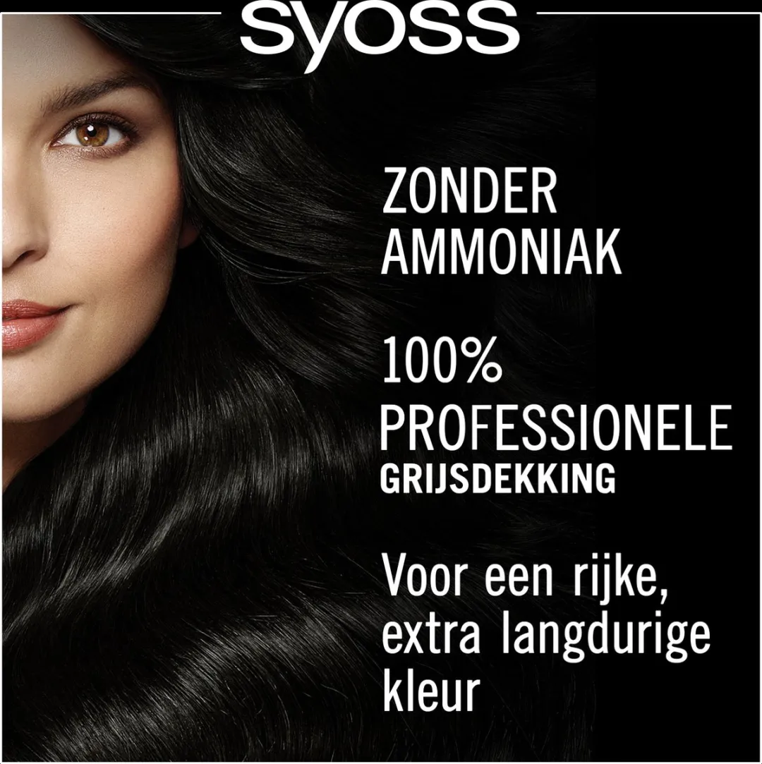 SYOSS Oleo Intense 1-10 Haarverf Intens Zwart 115ml