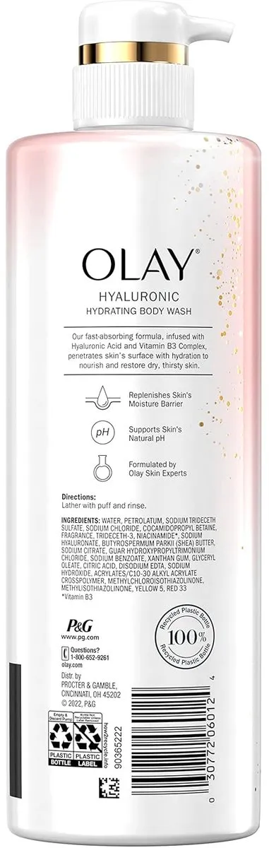 Olay Cleansing & Nourishing Douchegel 591ml - Hyaluronzuur & Vitamine B3