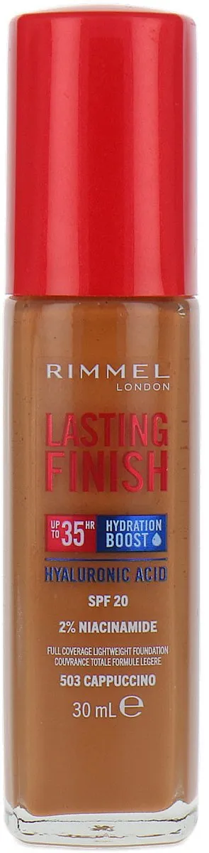 Rimmel London Lasting Finish 35HR Hyaluronic Acid Foundation 503 Cappuccino