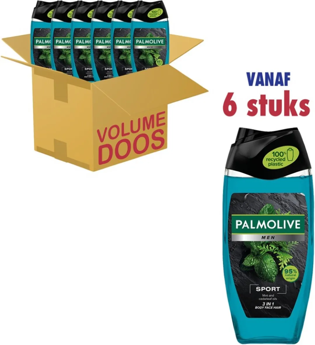 Palmolive Men Revitalising Sport Douchegel 250ml - 6 Stuks
