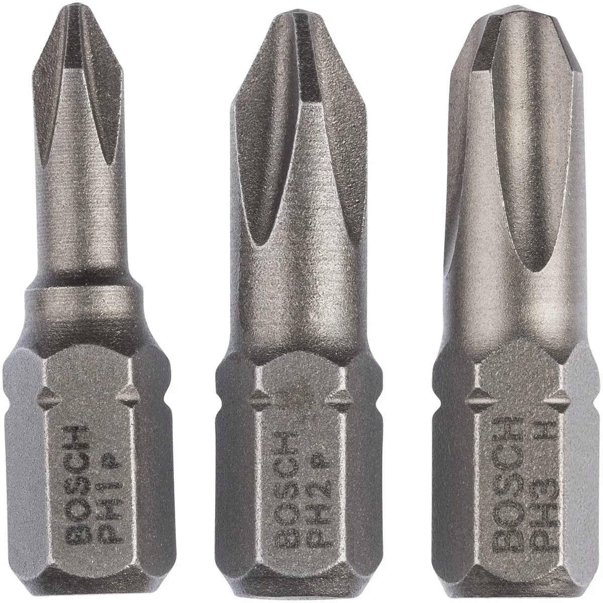 Bosch MaxGrip Bitset 1/4" PH1/PH2/PH3