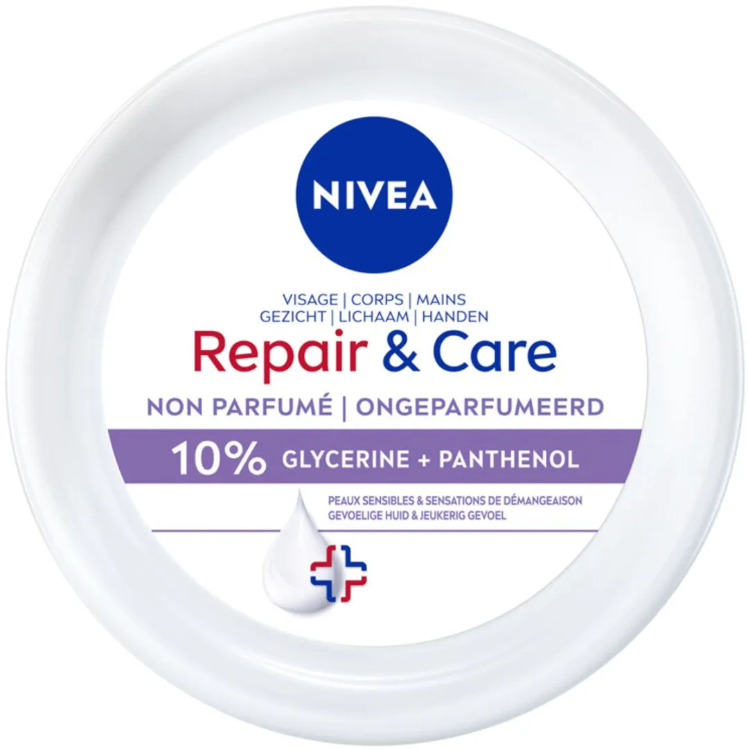 NIVEA Bodycrème Herstel & Verzorging Gevoelig 240ml - 6 Stuks