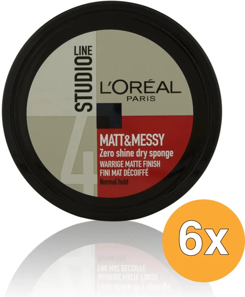 L'Oréal Paris Matt & Messy Zero Shine Droge Sponge - 6x150ml