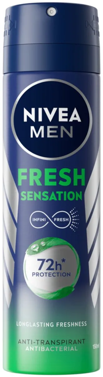 NIVEA MEN Fresh Sensation Deodorant Spray 150ml - 10 Stuks