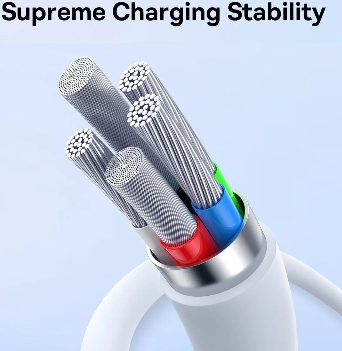 Baseus Superior Series II USB-C Kabel 30W 2m - Wit
