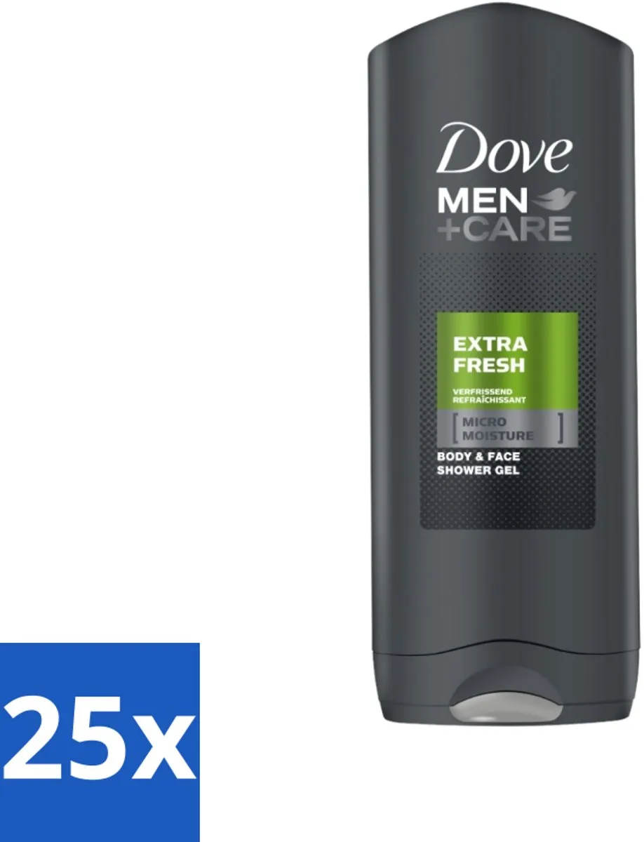Dove Men+Care Extra Fresh Douchegel 250ml - 25 Stuks