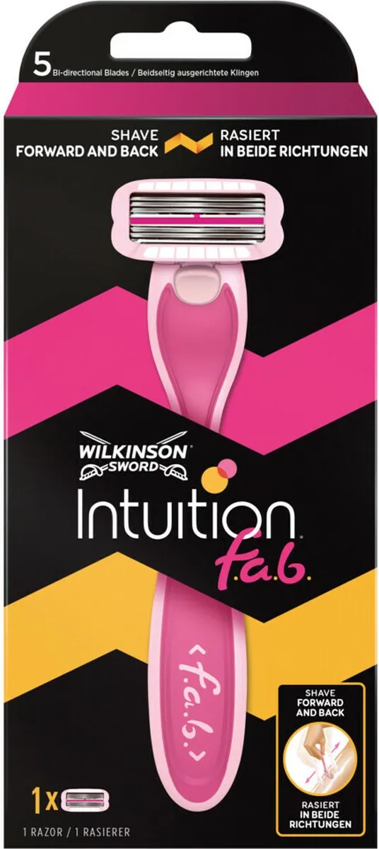 Wilkinson Sword Intuition Scheermes Roze - 5 Bladen