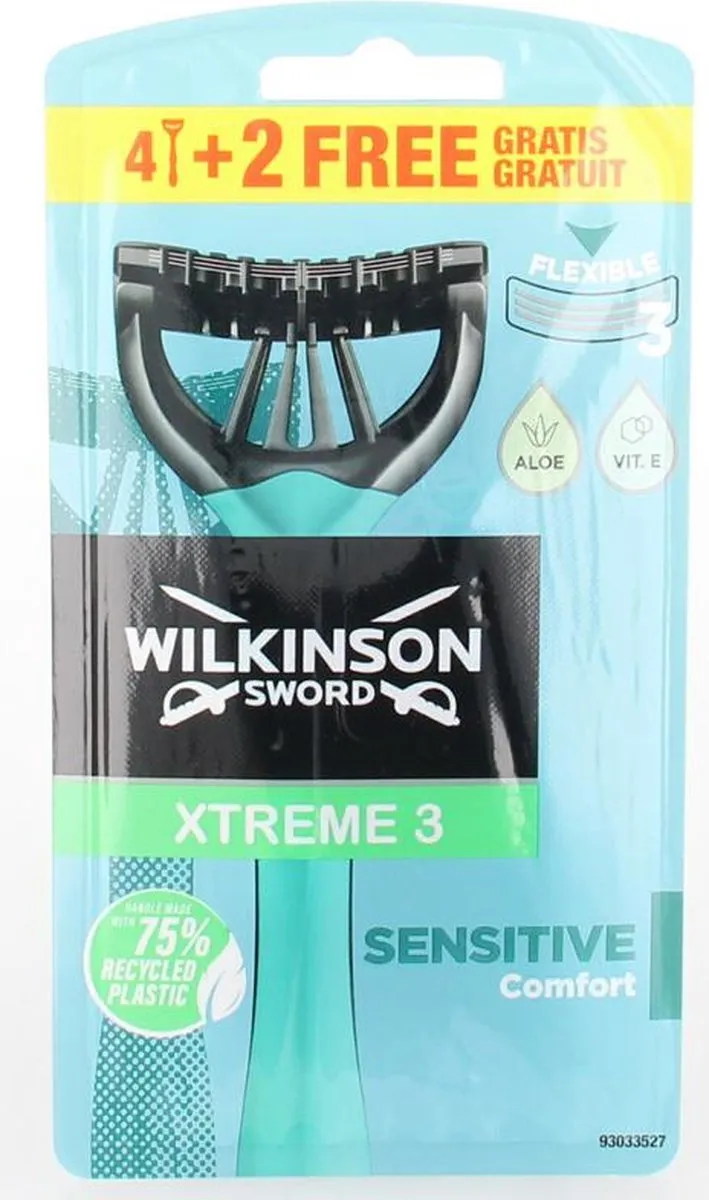 Wilkinson Sword Xtreme 3 Sensitive Scheermesjes