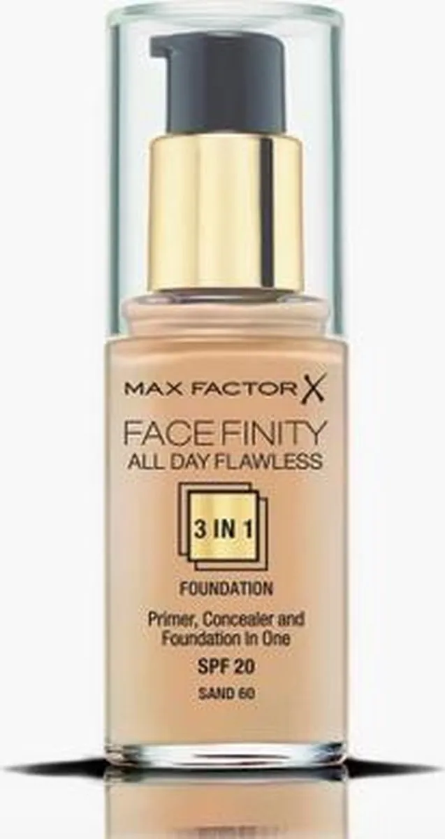 Max Factor Facefinity 3-in-1 Foundation 30ml - 60 Sand