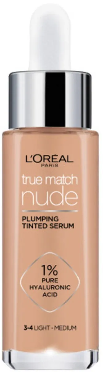 L'Oréal True Match Nude Getint Serum 3-4 Light Medium