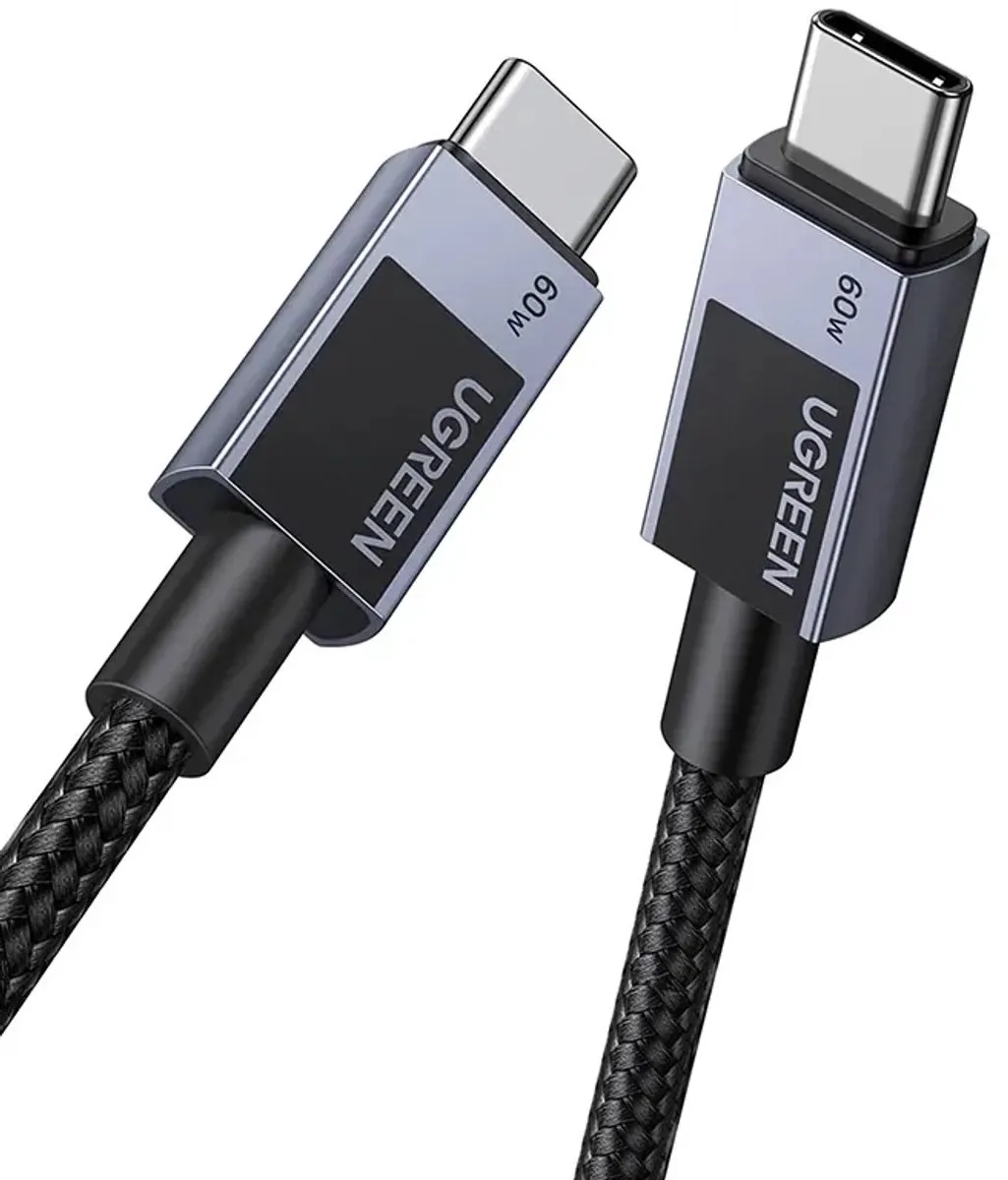 Ugreen USB-C Kabel 60W PD 3m - Transparant