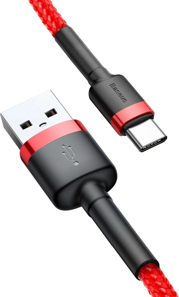 Baseus Cafule USB/USB-C Kabel 2A 2m - Rood