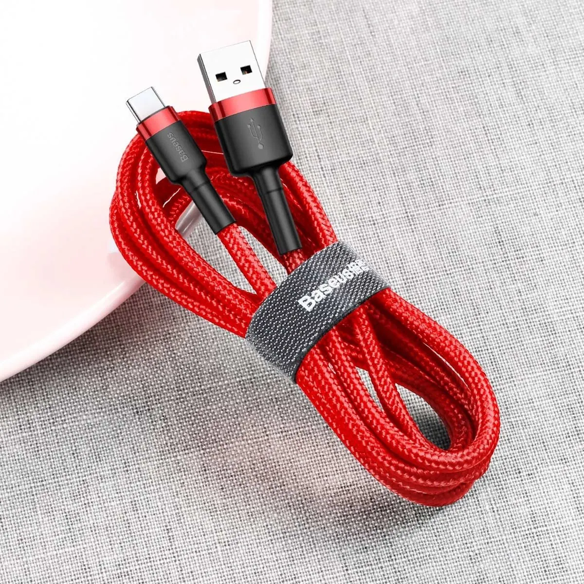 Baseus Cafule USB/USB-C Kabel 2A 2m - Rood