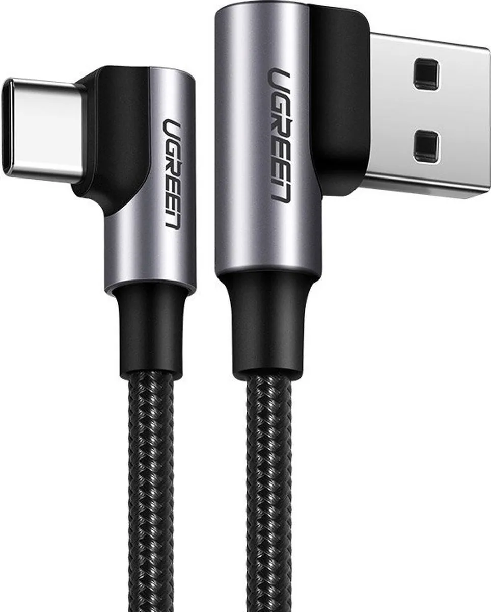 Ugreen USB Type-C Haakse Kabel QC3.0