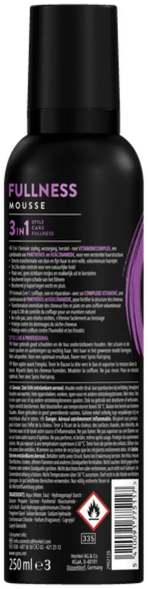 SYOSS Fullness Haarmousse 250ml - 4 Stuks