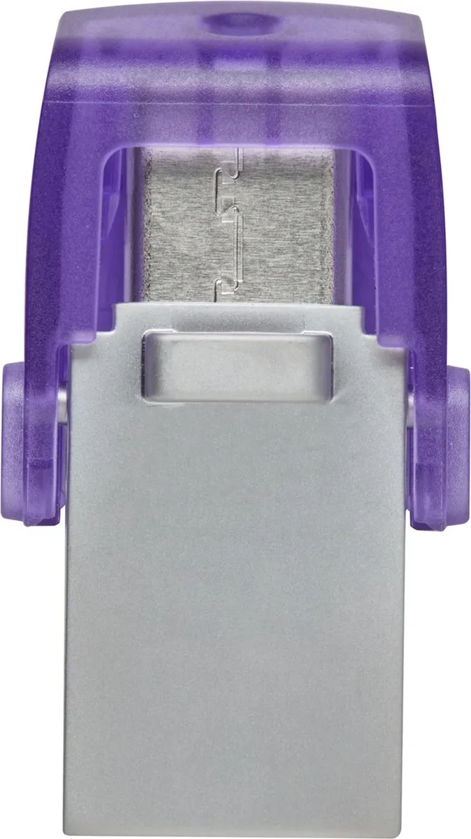 Kingston DataTraveler microDuo 3C DTDUO3CG3/256GB USB-stick 256GB - RVS Violet - afbeelding 6 van 6