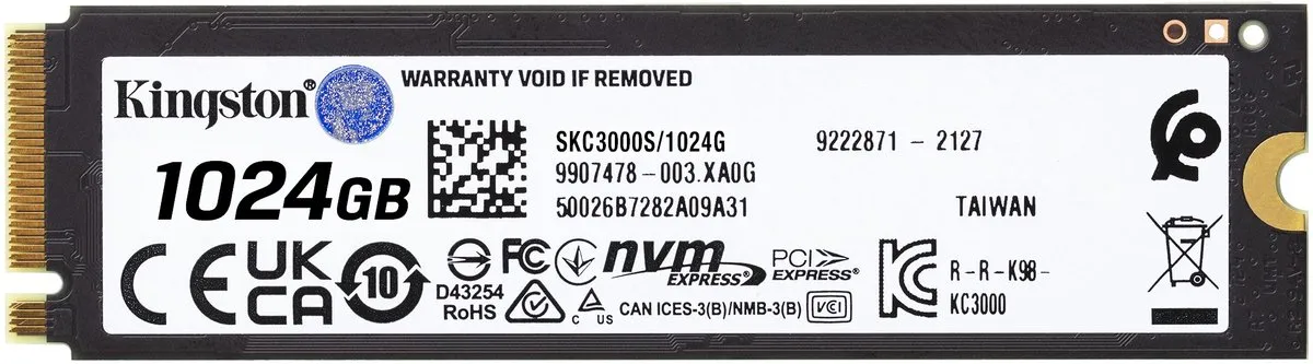 Kingston KC3000 SKC3000S/1024G SSD - 1TB - afbeelding 6 van 6