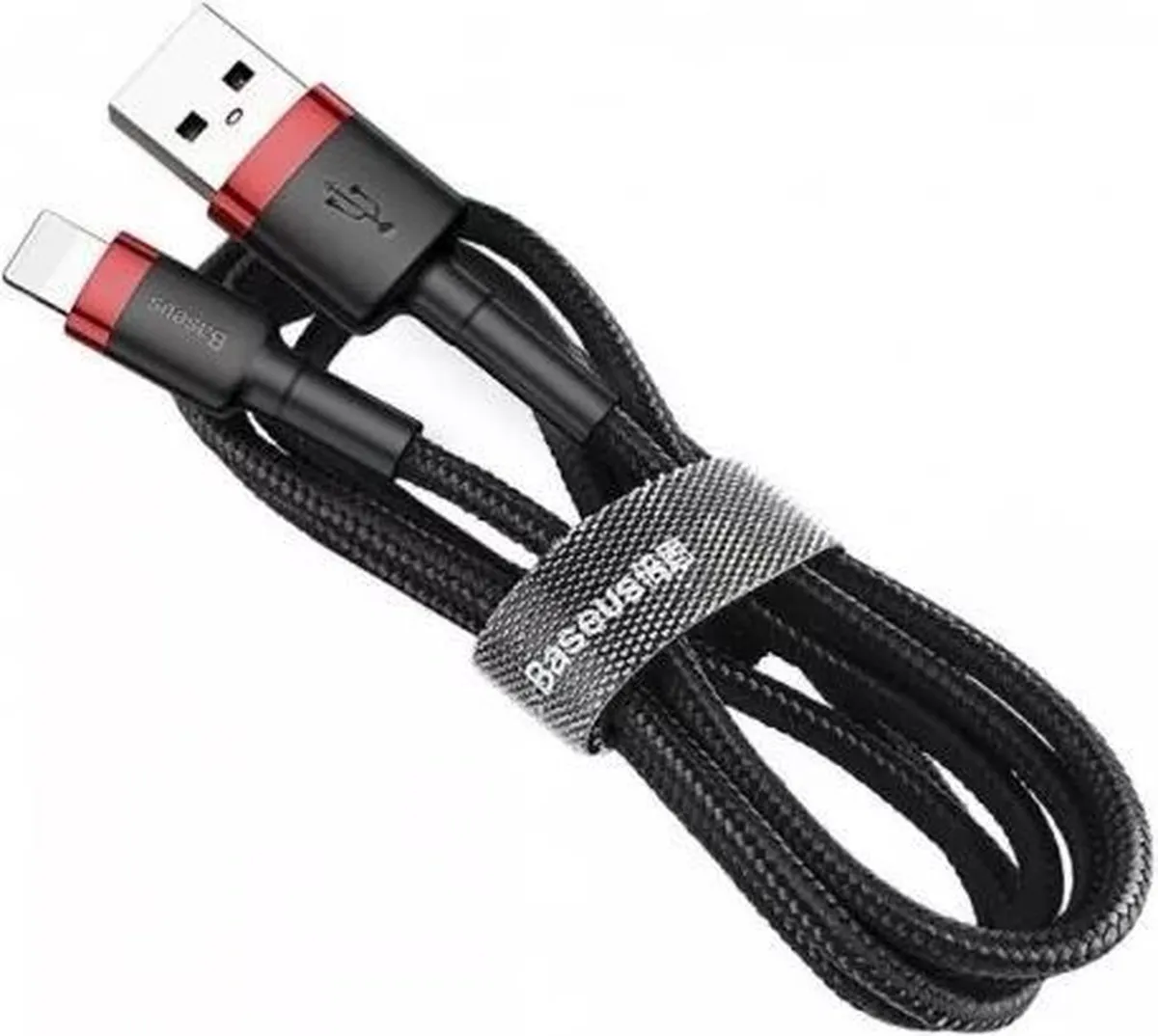 Baseus Universele USB naar Lightning Kabel 3m 2.5A - Zwart/Rood