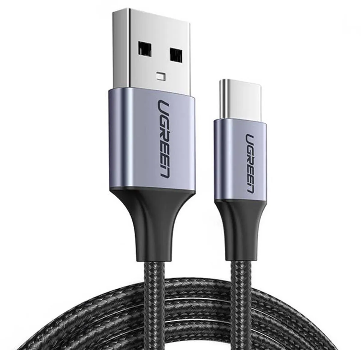 UGREEN US288 USB naar USB-C Kabel 3m - Transparant