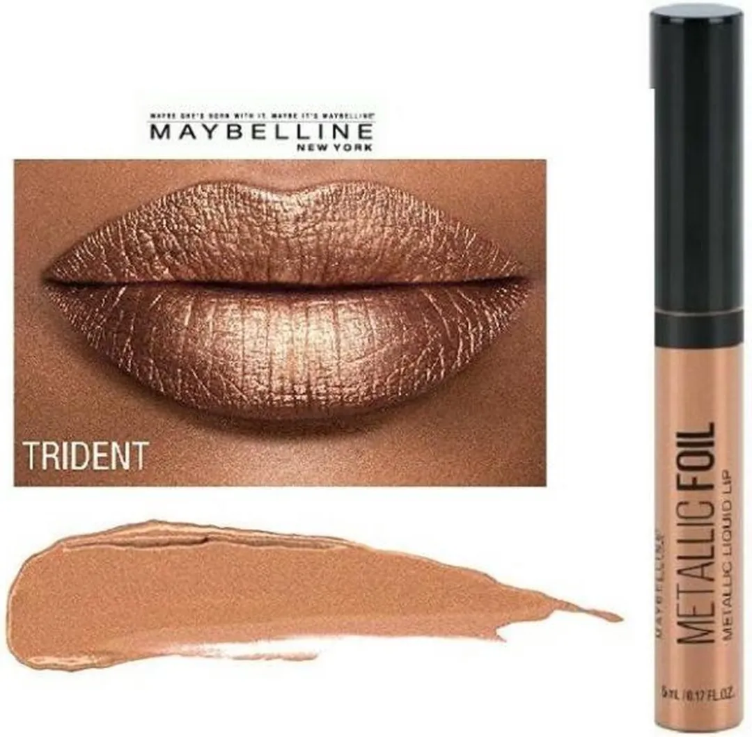 Maybelline Color Sensational Metallic Foil Lipgloss 90 Trident - Roze