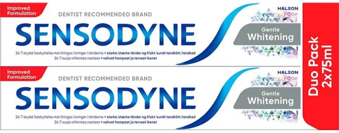 Sensodyne Gentle Whitening Tandpasta Duo Pack 2x75ml