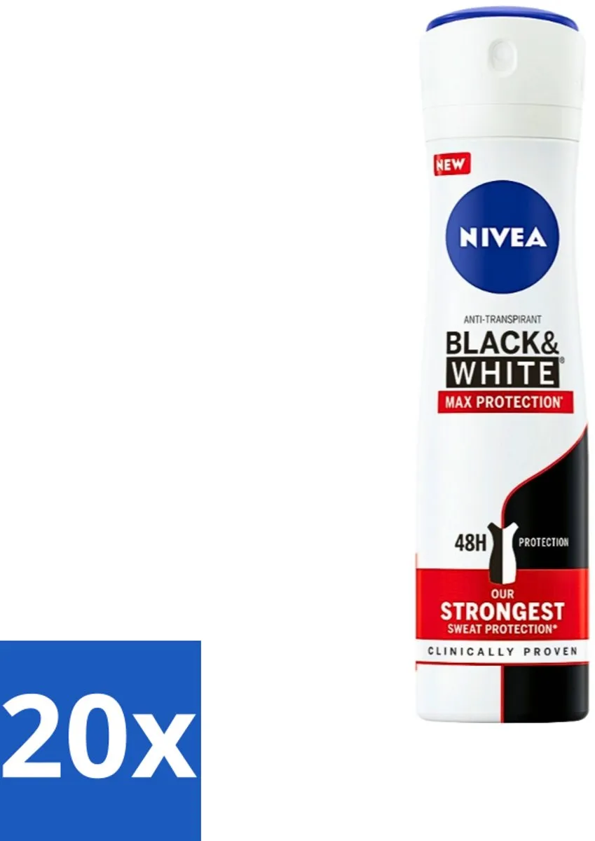 NIVEA Black & White Max Protection Deo Spray 150ml