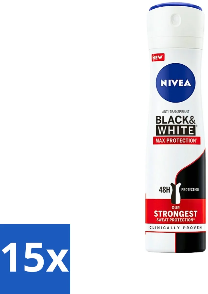 NIVEA Black & White Max Protection Deo Spray 150ml
