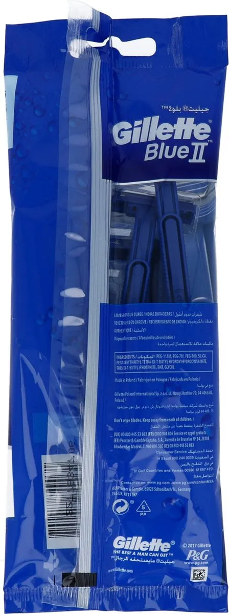 Gillette BlueII Scheermesjes - 5 Stuks