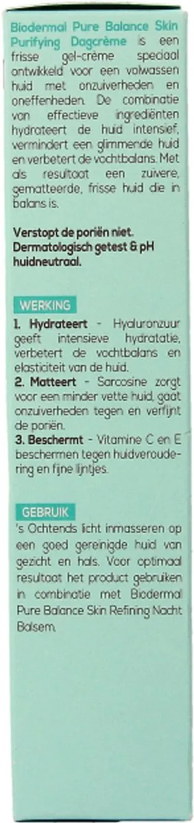 Biodermal Pure Balance Dagcrème 50ml - afbeelding 6 van 6