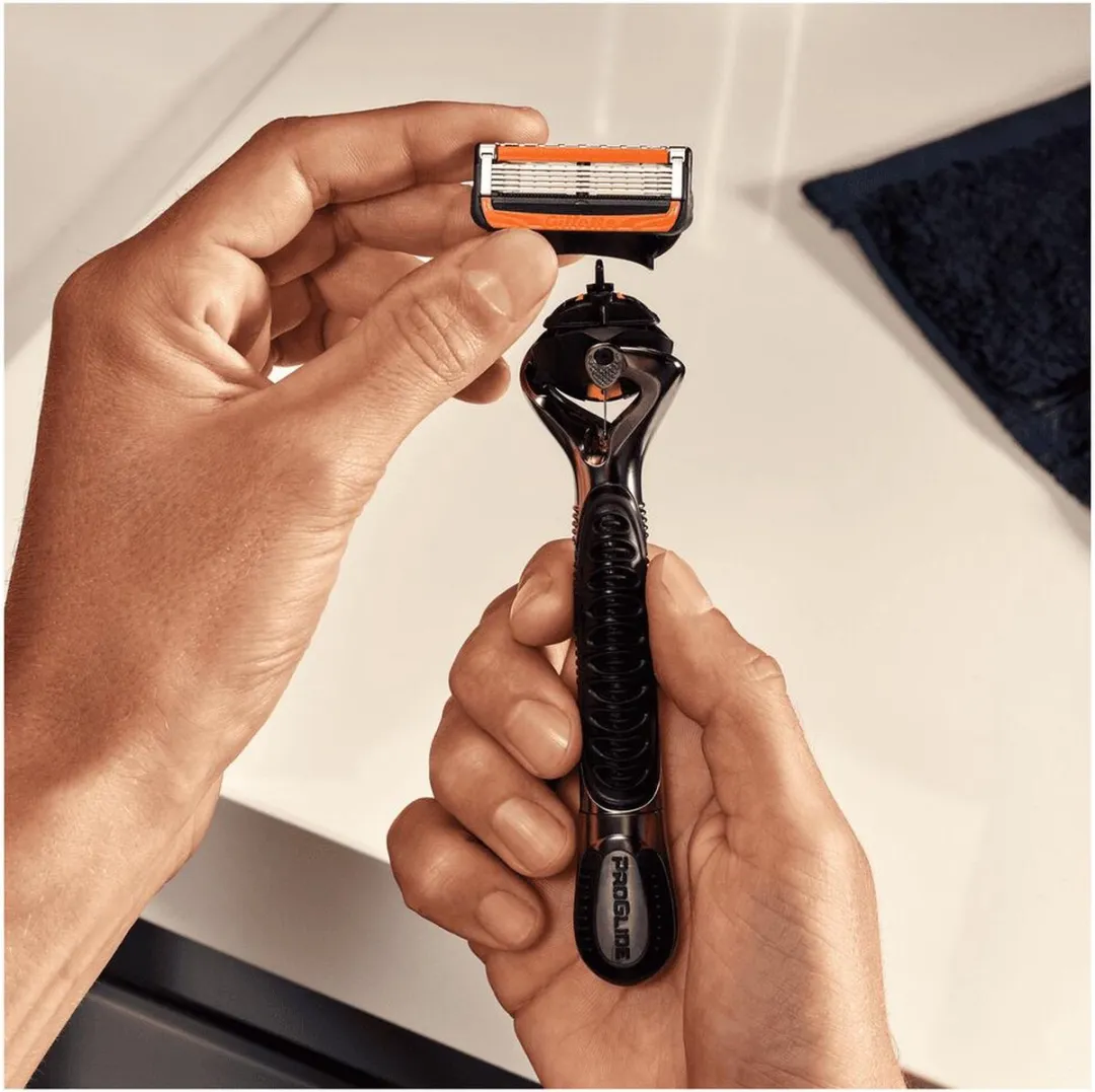 Gillette ProGlide Power Navulmesjes 3ST - 5 Bladen - Oranje/Zwart