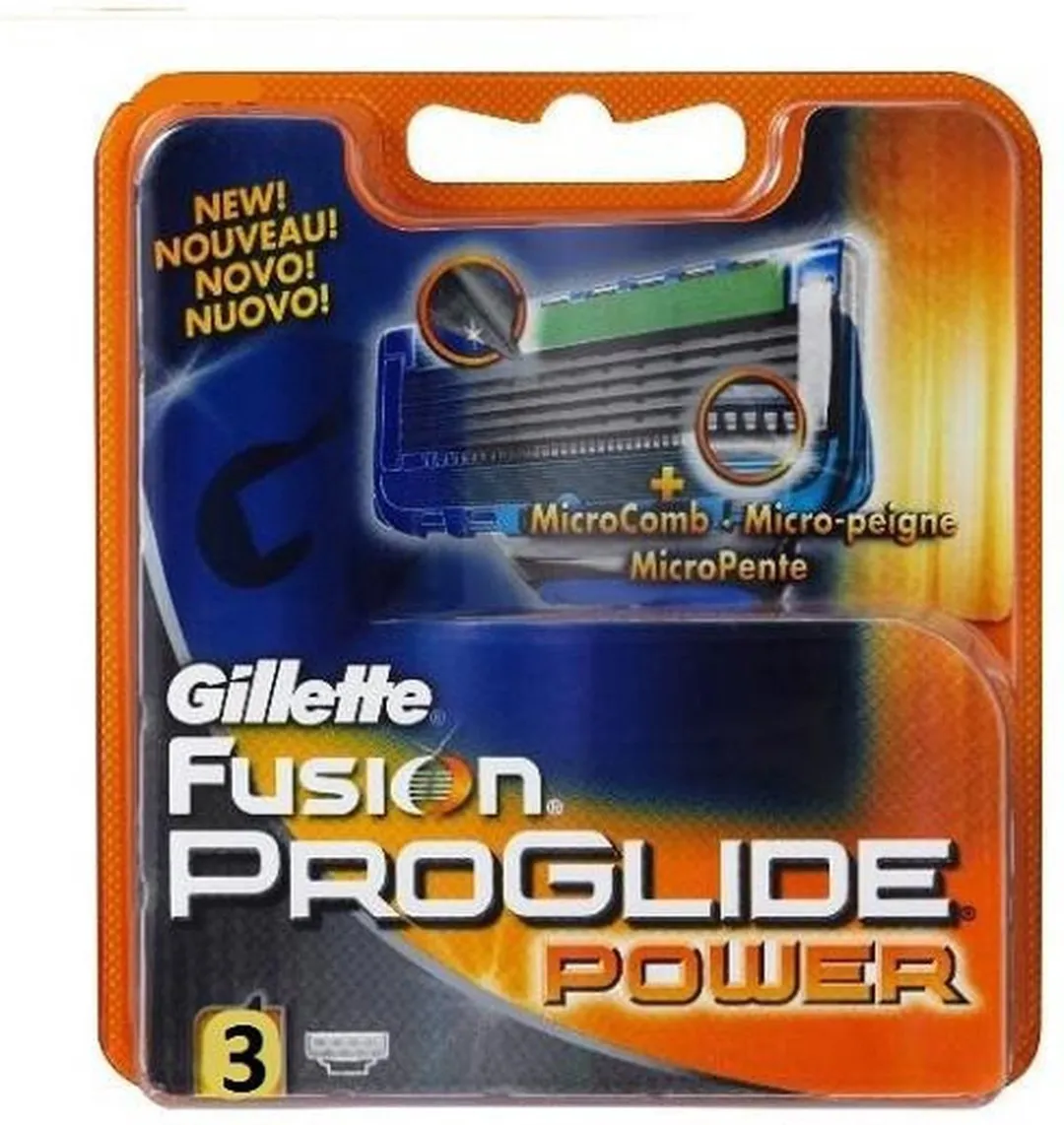 Gillette ProGlide Power Navulmesjes 3ST - 5 Bladen - Oranje/Zwart