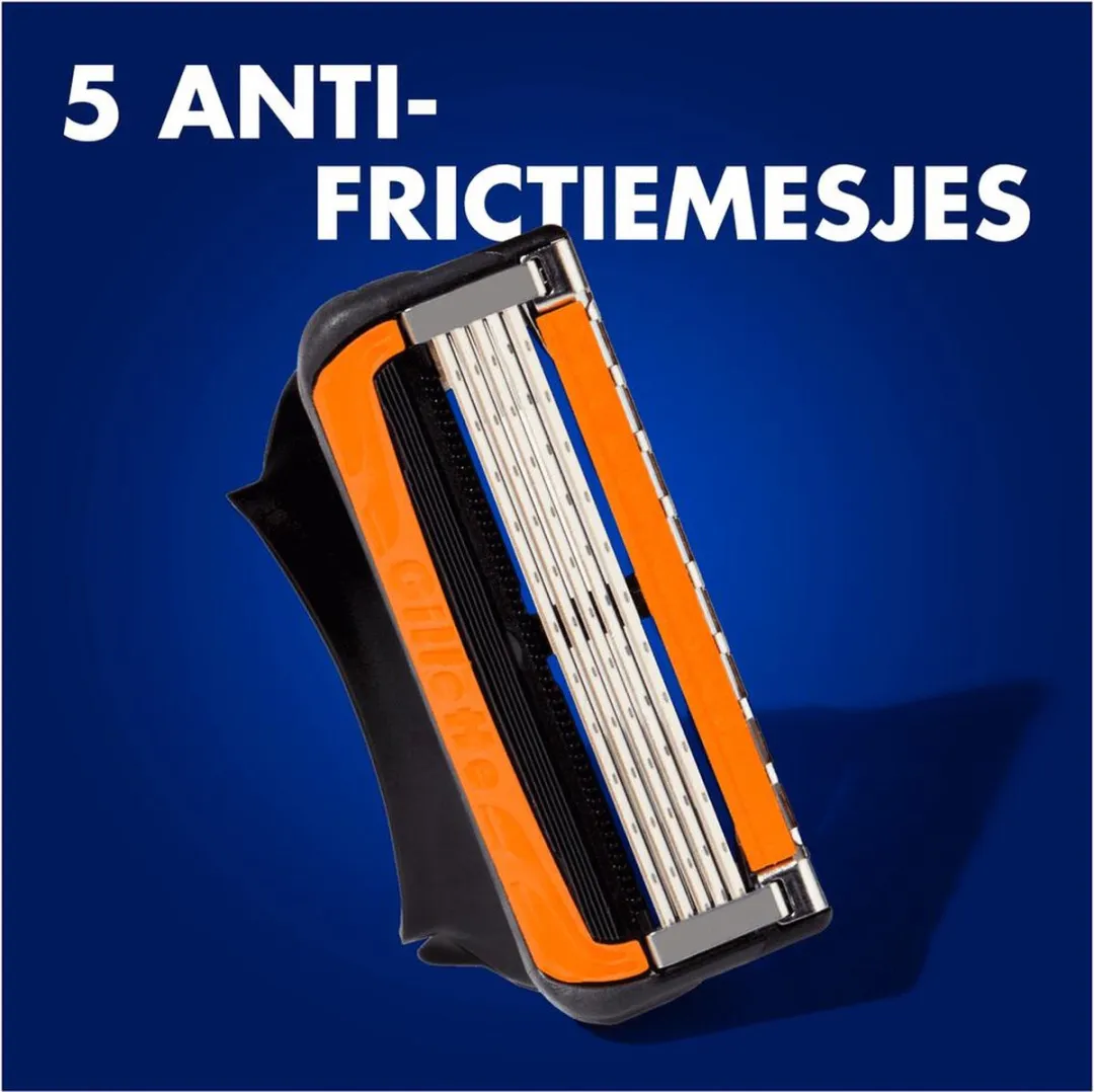 Gillette ProGlide Power Navulmesjes 3ST - 5 Bladen - Oranje/Zwart