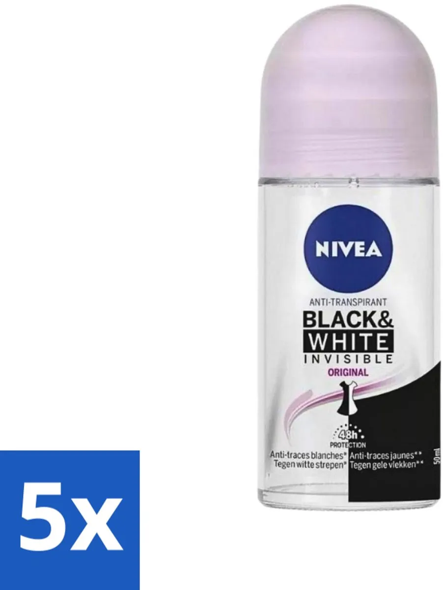 NIVEA Invisible for Black & White Deodorant Roller 50ml