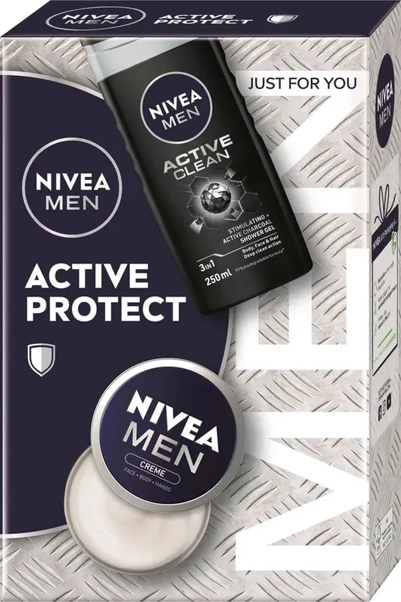 NIVEA MEN Active Protect Douchegel & Handcrème Set 2x150ml
