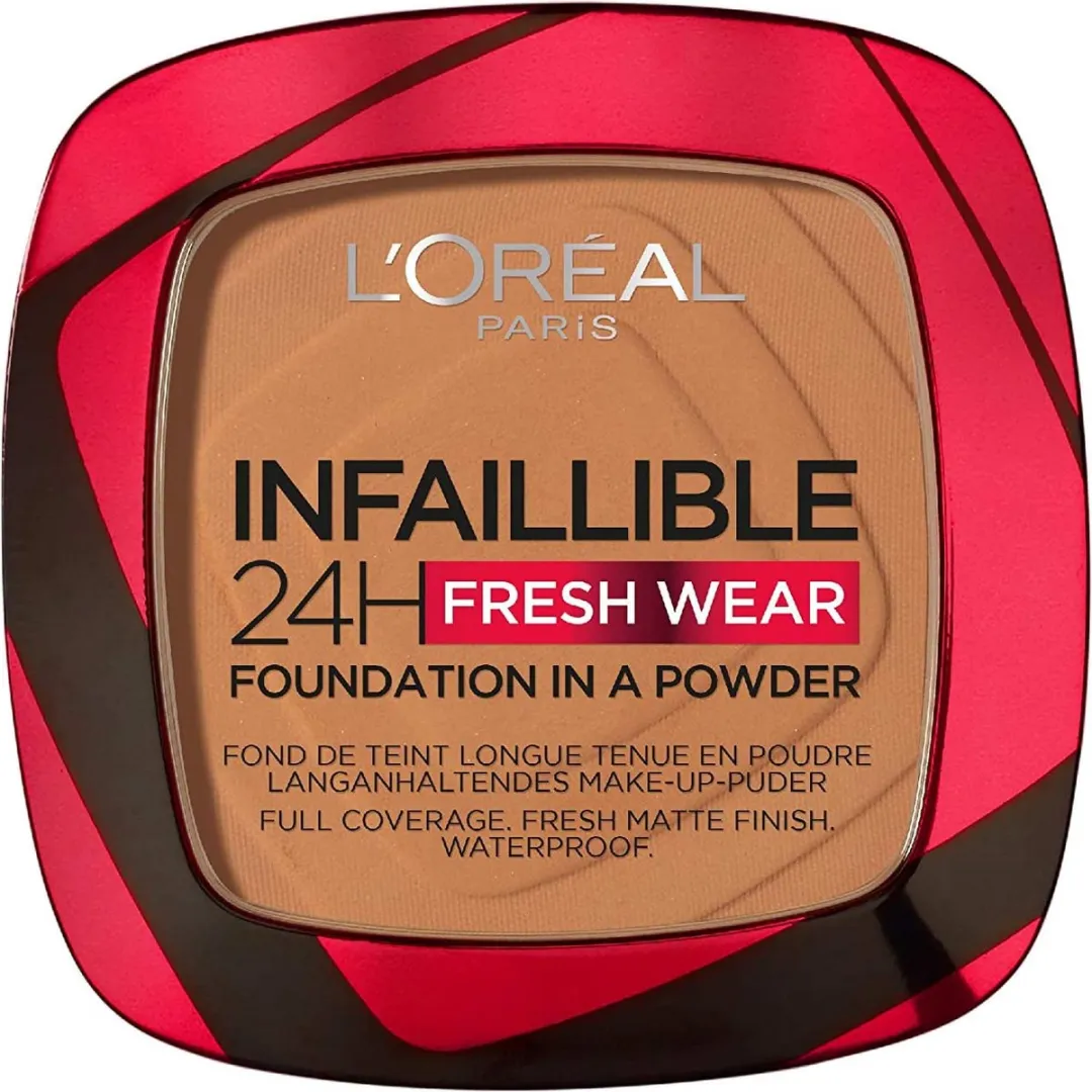 L'Oréal Paris Infaillible 24h Fresh Wear Foundation in a Powder 330 Hazelnut