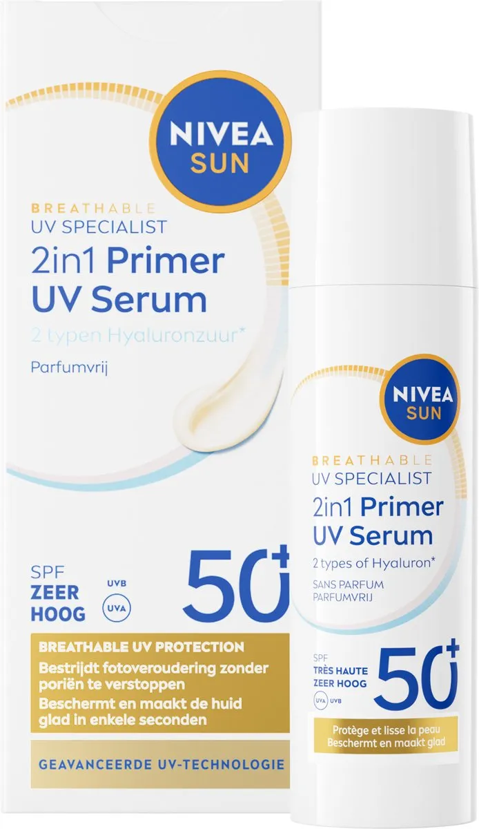 NIVEA SUN UV Face 2-in-1 Primer Makeup SPF 50+