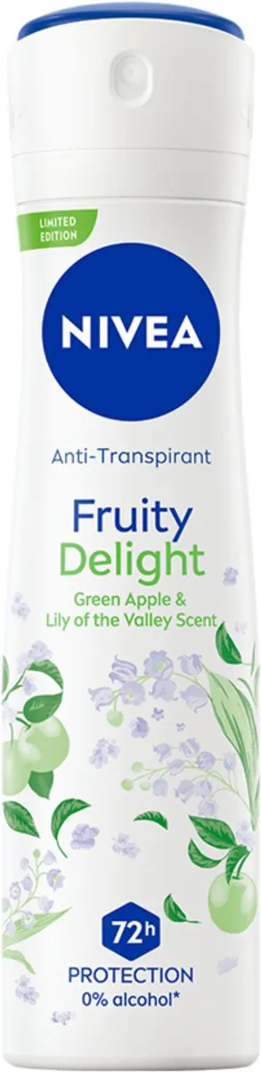 NIVEA Fruity Delight Deodorant Spray 72u - 6x150ml