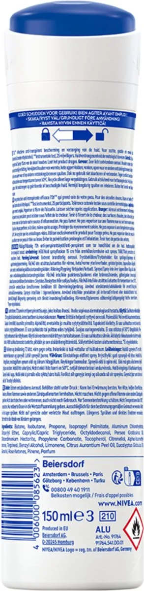 NIVEA Fruity Delight Deodorant Spray 72u - 6x150ml - afbeelding 6 van 6