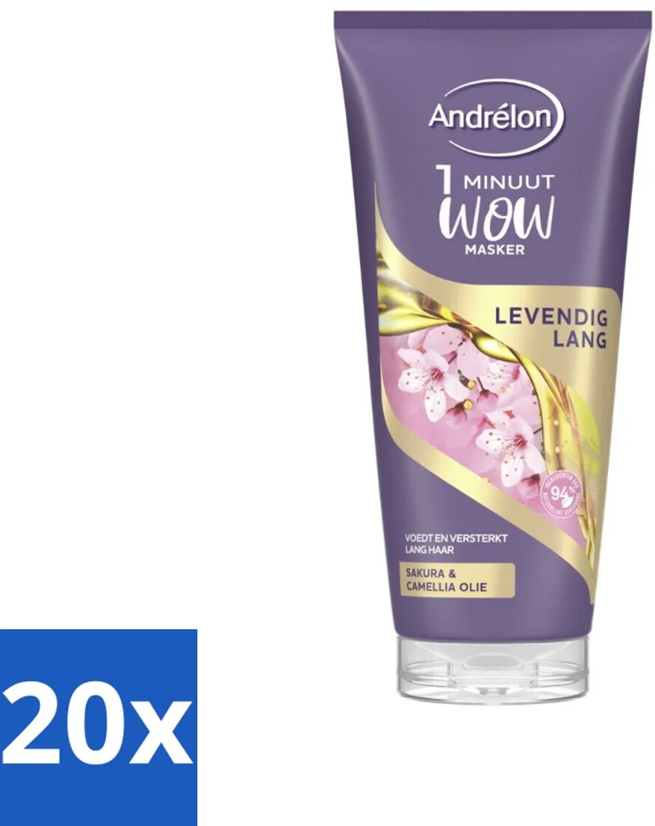 Andrélon WOW Masker Levendig Lang 180ml